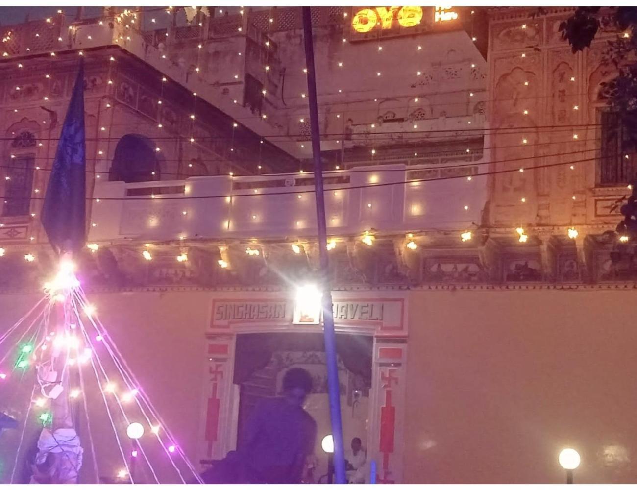 Ferienwohnung Singhasan Haveli, Mandāwa Exterior foto